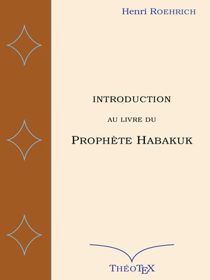 cover image of Introduction au livre du prophète Habakuk